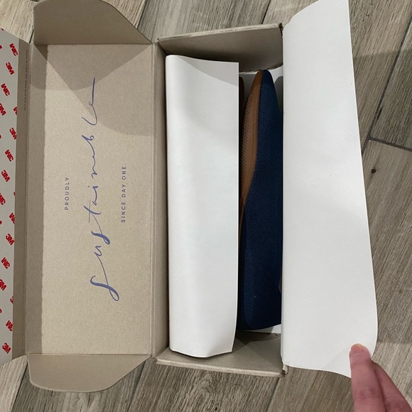 NWT Rothy’s Pointed Toe Flats in Navy Size 7.5 - Picture 4 of 5